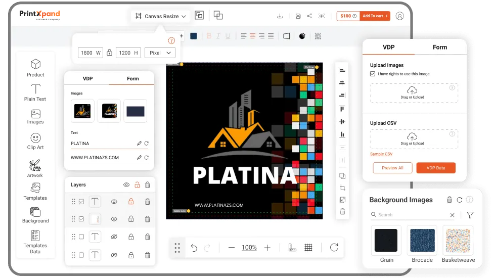 Card Design Software - Visual Feature