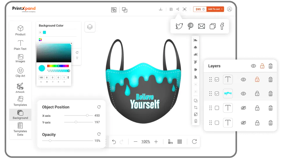 Face Mask Designer Tool - Other Feature