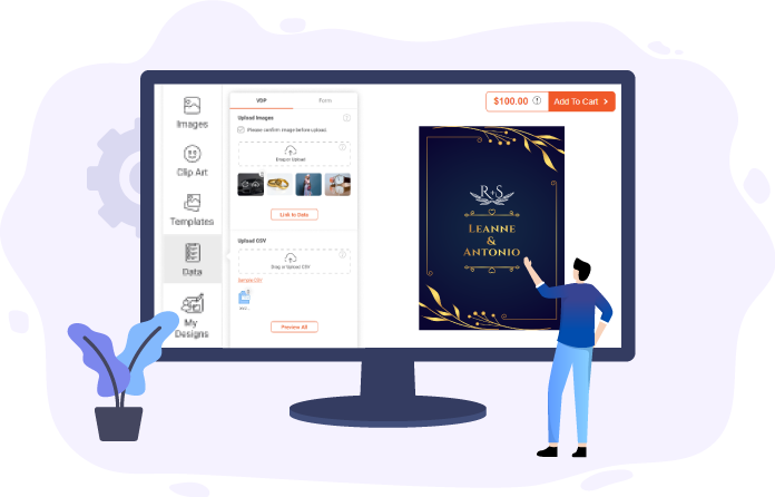 Variable Data Printing for Easy Personalization of Bulk Orders