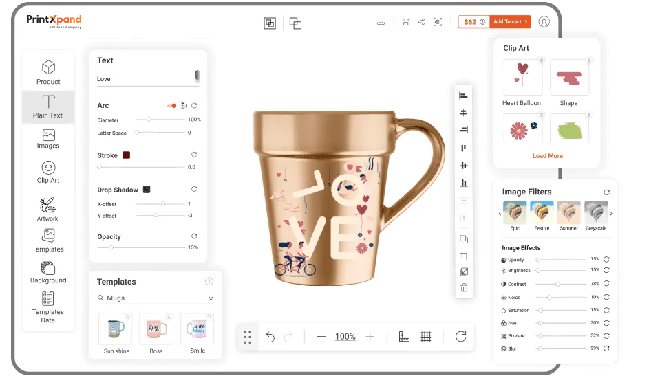 Mug Design Tool - Text Features