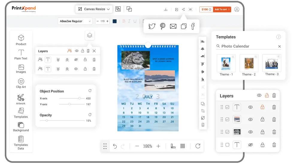 Photo Calendar Designer Software - Other Features