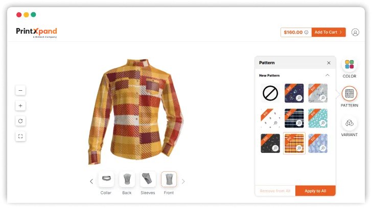 Shirts 3D Configurator