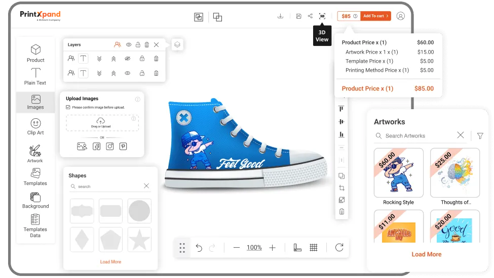 Shoe Design Software - Visual Features