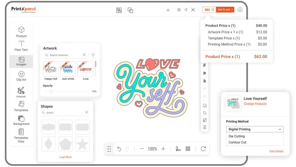 Sticker Design Tool - Highlights Feature