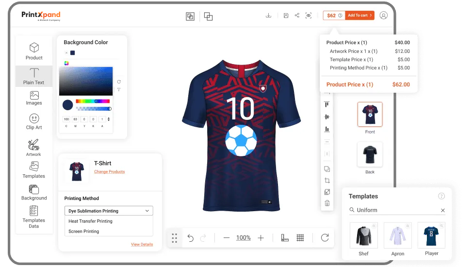 Uniform Designer Tool - Other Feature